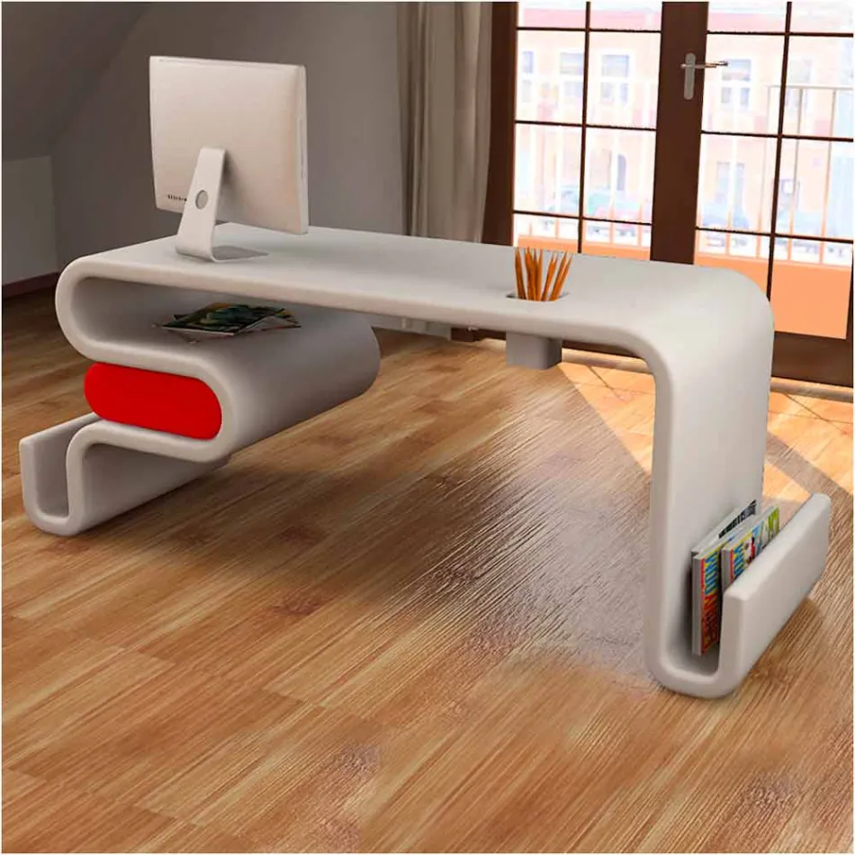 Scrivania Design Moderno Flex Made in Italy Viadurini