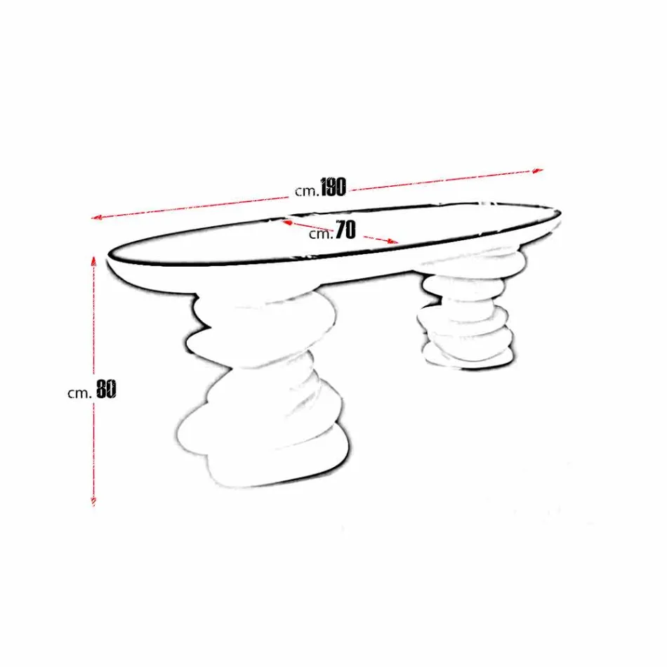 Scrivania di design moderna da ufficio Aldington fatta a mano Viadurini