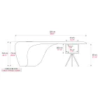 Scrivania direzionale di Karim Rashid in poliuretano - James Viadurini