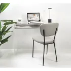 Scrivania in Plexiglass Trasparente con Ripiano in Legno di Design - Carducci Viadurini