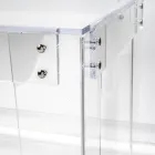 Scrivania in Plexiglass Trasparente Design Moderno Made in Italy - Vichy Viadurini