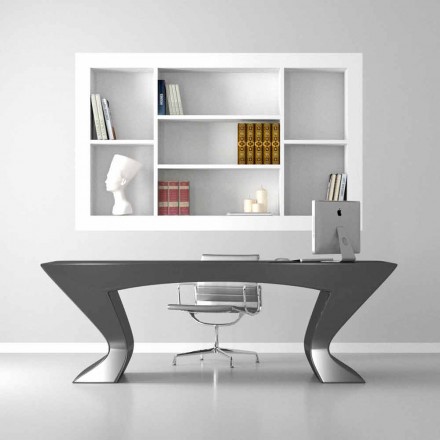 Scrivania per ufficio design moderno Nefertiti made in Italy Viadurini