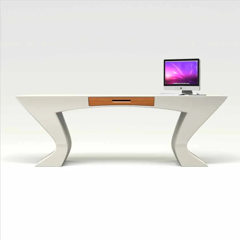 Scrivania per ufficio design moderno Nefertiti made in Italy Viadurini