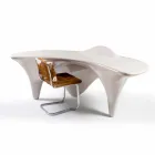 Scrivania per ufficio moderna fatta a mano in Italia Sinuous Viadurini