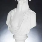 Scultura in ceramica artigianale Bianca 100% Made in Italy Fabas 1 Viadurini