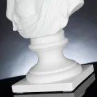 Scultura in ceramica artigianale Bianca 100% Made in Italy Fabas 1 Viadurini