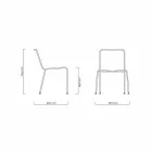 Sedia Bianca di Design da Esterno in Acciaio e PVC Made in Italy - Madagascar Viadurini