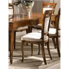 Sedia Classica Imbottita in Legno Noce o Bianco Made in Italy - Caligola Viadurini