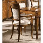 Sedia Classica Imbottita in Legno Noce o Bianco Made in Italy - Caligola Viadurini