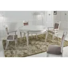 Sedia Classica Imbottita in Legno Noce o Bianco Made in Italy - Caligola Viadurini