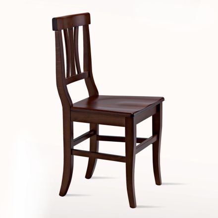 Sedia Classica in Legno Massello di Faggio Design Made in Italy - Claudie Viadurini