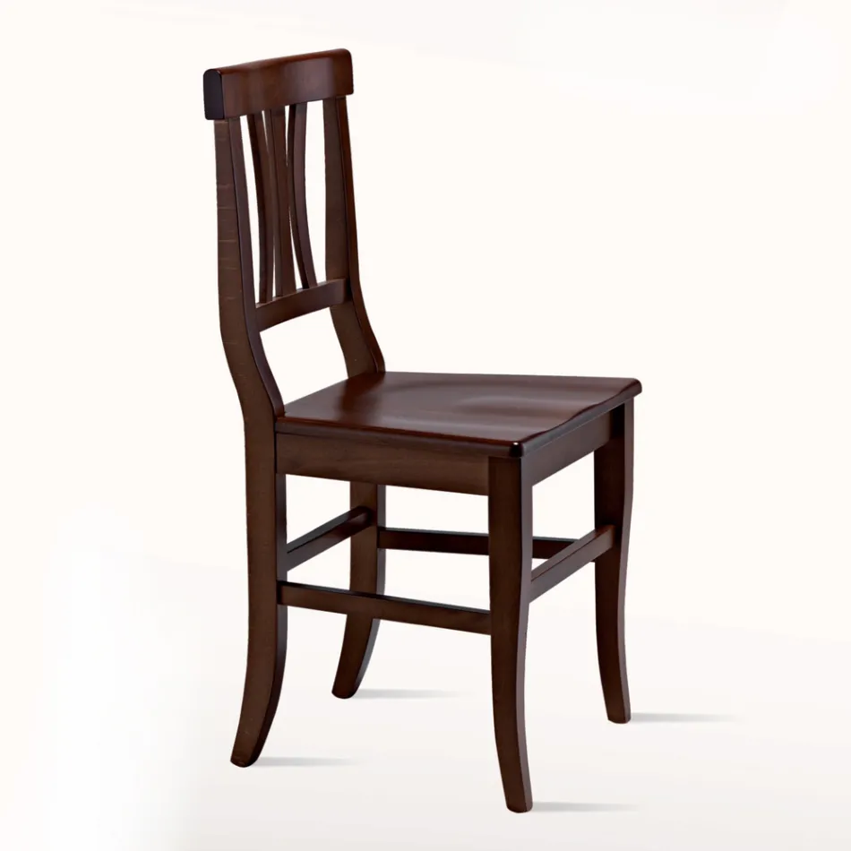 Sedia Classica in Legno Massello di Faggio Design Made in Italy - Claudie Viadurini
