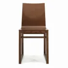 Sedia con Struttura in Frassino e Scocca in Rovere Made in Italy - Emilia Viadurini