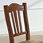 Sedia Cucina in Legno di Faggio e Paglia Design Classico Italiano - Hegel Viadurini
