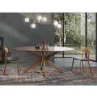 Sedia Cucina in Tessuto con Struttura in Legno Massello 2 Pezzi - Tonino Viadurini