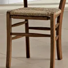 Sedia da Cucina Classica in Legno Massello di Design Italiano - Monika Viadurini