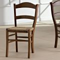 Sedia da Cucina Classica in Paglia Vera di Design Italiano - Monika