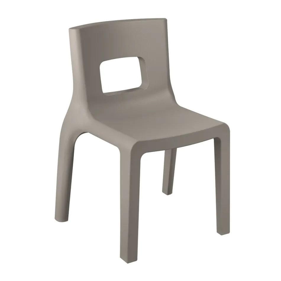 Sedia da Cucina Impilabile in Polietilene Made in Italy 2 Pezzi - Alassio Viadurini