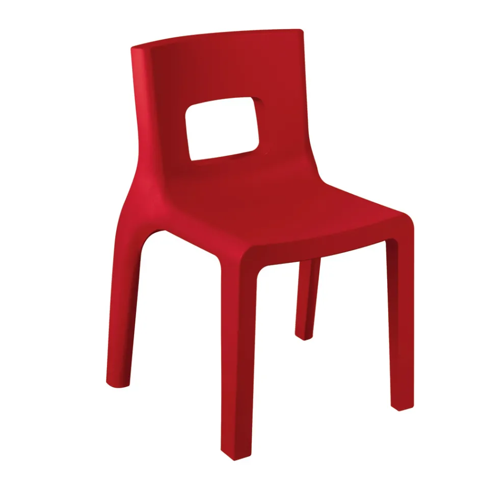 Sedia da Cucina Impilabile in Polietilene Made in Italy 2 Pezzi - Alassio Viadurini