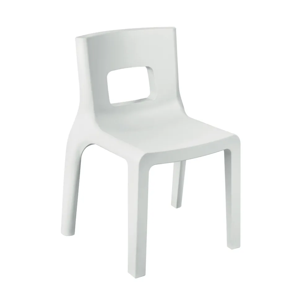 Sedia da Cucina Impilabile in Polietilene Made in Italy 2 Pezzi - Alassio Viadurini