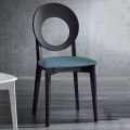 Sedia da Cucina in Legno e Tessuto Design Moderno Made in Italy - Marrine