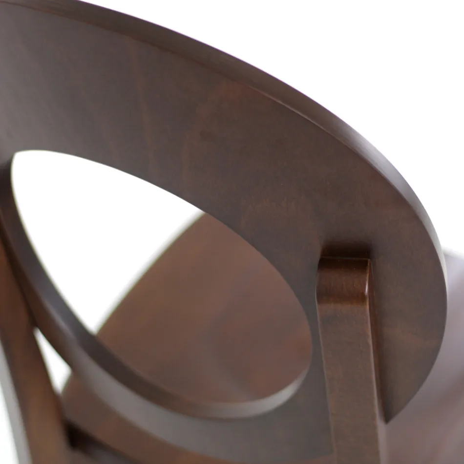 Sedia da Cucina in Legno Massello di Faggio Design Italiano - Marrine Viadurini