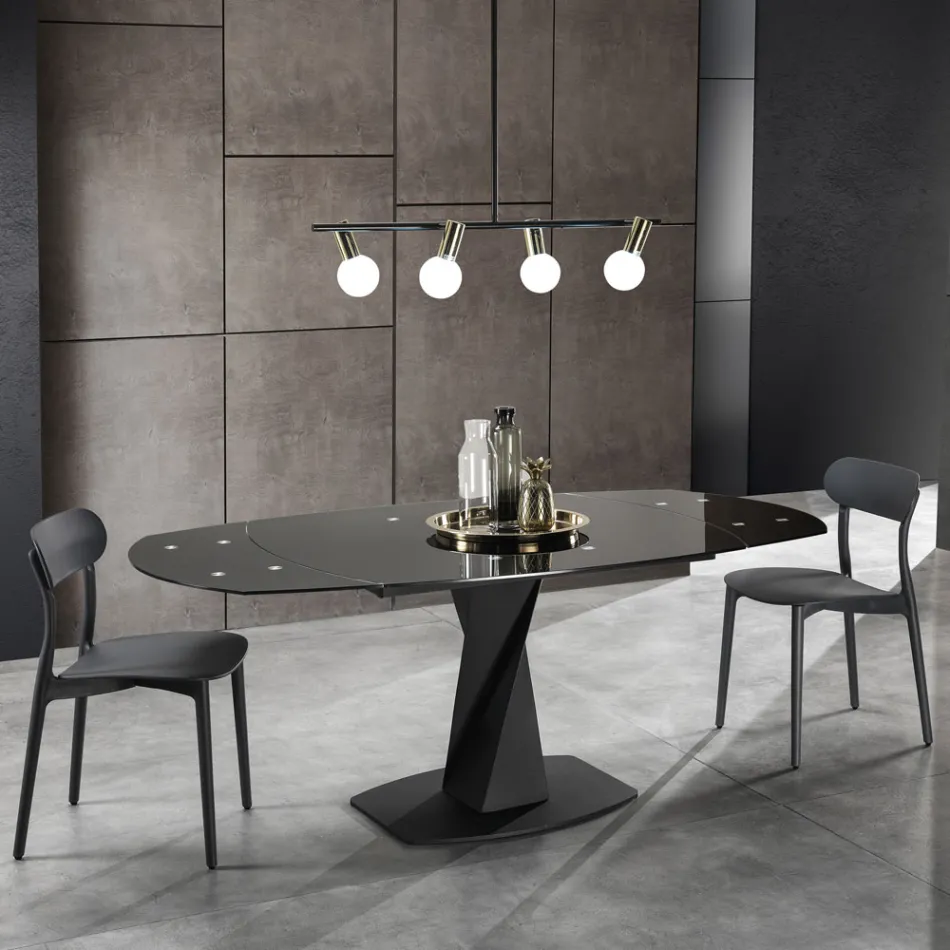 Sedia da Cucina in Polipropilene Bianco o Grigio Opaco 4 Pezzi - Milano Viadurini