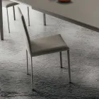 Sedia da Cucina Rivestita in Tessuto Realizzata in Italia, 2 Pezzi - Mawi Viadurini