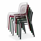 Sedia da Esterno Impilabile in Metallo Made in Italy, 4 Pezzi - Prunella Viadurini