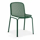Sedia da Esterno Impilabile in Metallo Made in Italy, 4 Pezzi - Prunella Viadurini