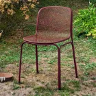 Sedia da Esterno Impilabile in Metallo Made in Italy, 4 Pezzi - Prunella Viadurini
