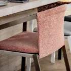 Sedia da Esterno in Alluminio con o Senza Cuscino, Alta Qualità, 4 pz - Filomena Viadurini