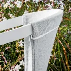 Sedia da Esterno in Alluminio con o Senza Cuscino, Alta Qualità, 4 pz - Filomena Viadurini