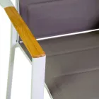 Sedia da Esterno in Alluminio con Textilene a Doppio Strato - Escursione Viadurini