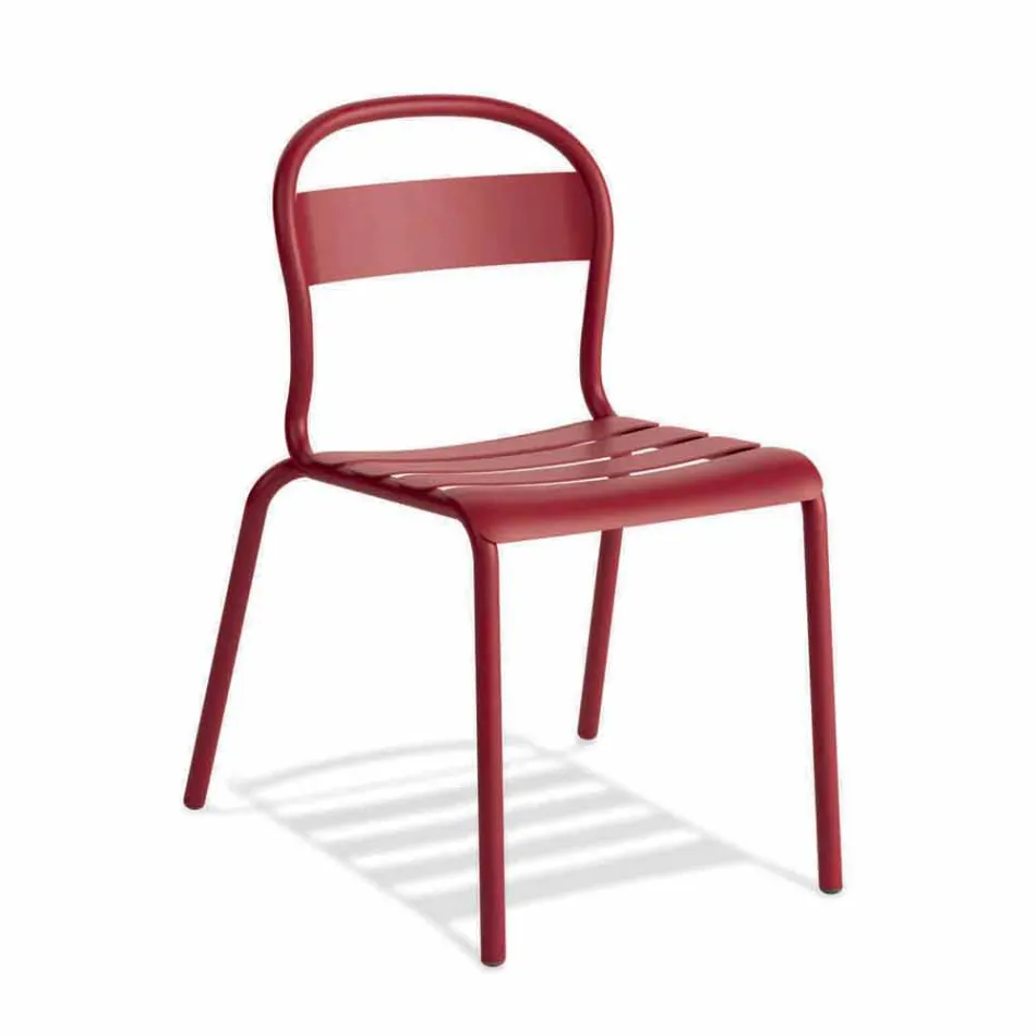 Sedia da Esterno in Alluminio Impilabile Made in Italy, 4 Pezzi - Ulyssa Viadurini