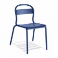 Sedia da Esterno in Alluminio Impilabile Made in Italy, 4 Pezzi - Ulyssa
