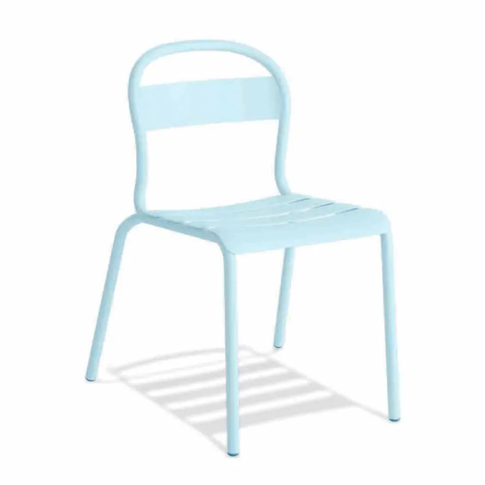Sedia da Esterno in Alluminio Impilabile Made in Italy, 4 Pezzi - Ulyssa Viadurini