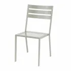 Sedia da Esterno in Ferro Verniciato Bianco Perla Made in Italy 4 Pezzi - Bernie Viadurini