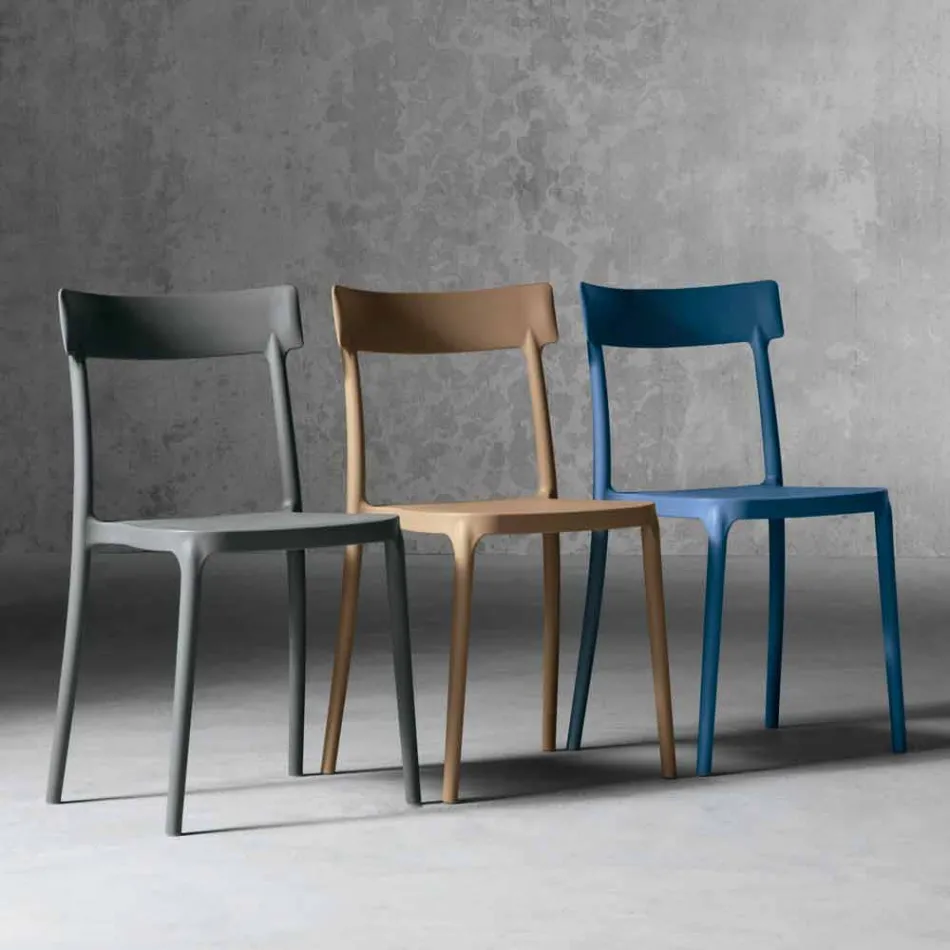 Sedia da esterno/interno di design in polipropilene made in Italy Peia Viadurini