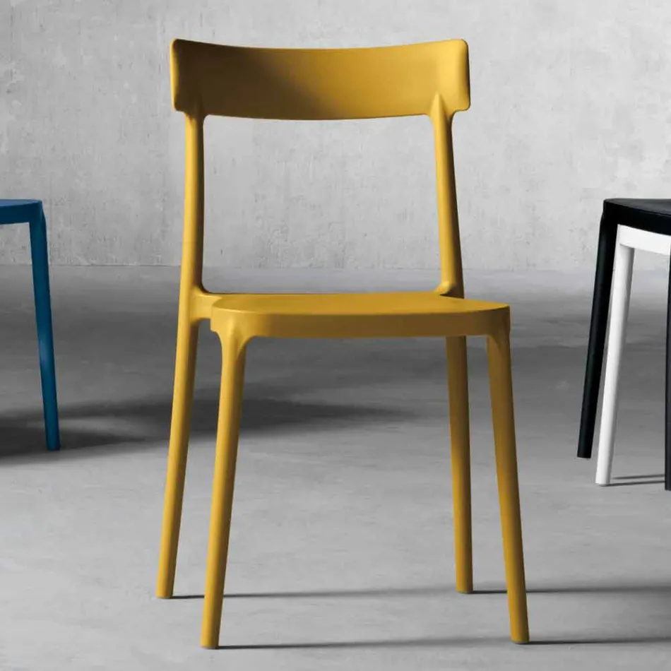 Sedia da esterno/interno di design in polipropilene made in Italy Peia Viadurini
