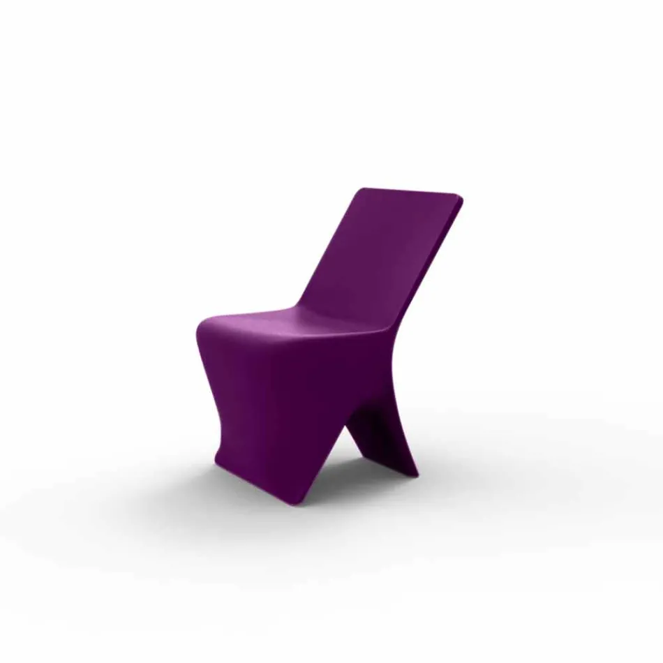 Sedia da giardino di design moderno Sloo by Vondom, in polietilene Viadurini
