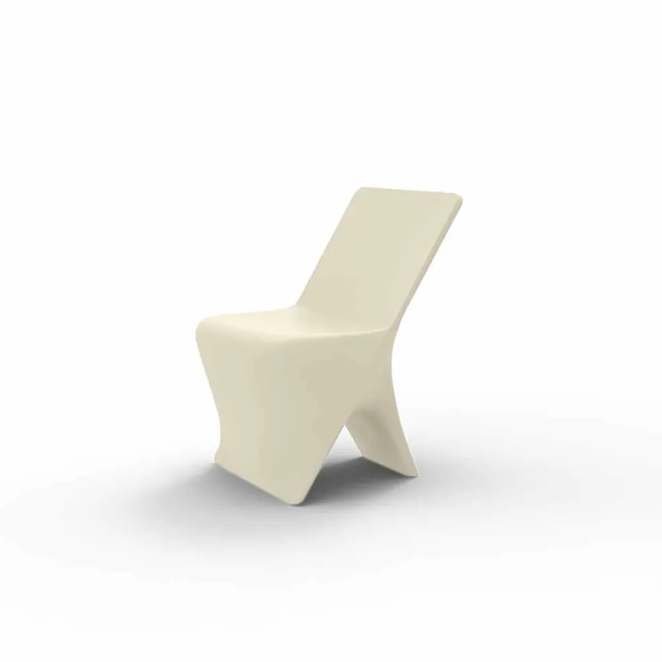 Sedia da giardino di design moderno Sloo by Vondom, in polietilene Viadurini