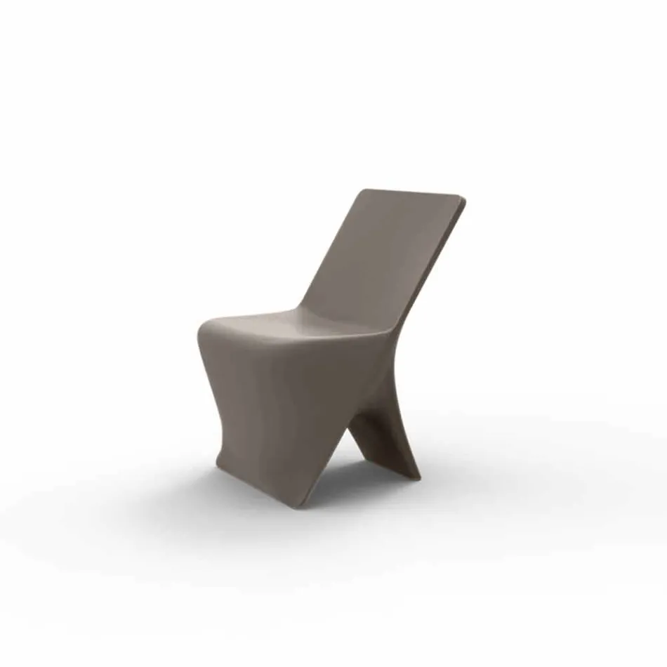 Sedia da giardino di design moderno Sloo by Vondom, in polietilene Viadurini