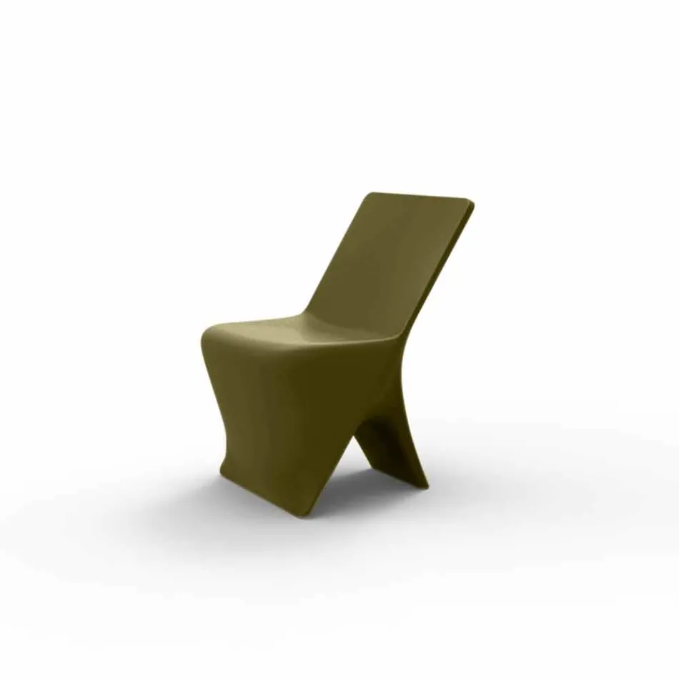 Sedia da giardino di design moderno Sloo by Vondom, in polietilene Viadurini