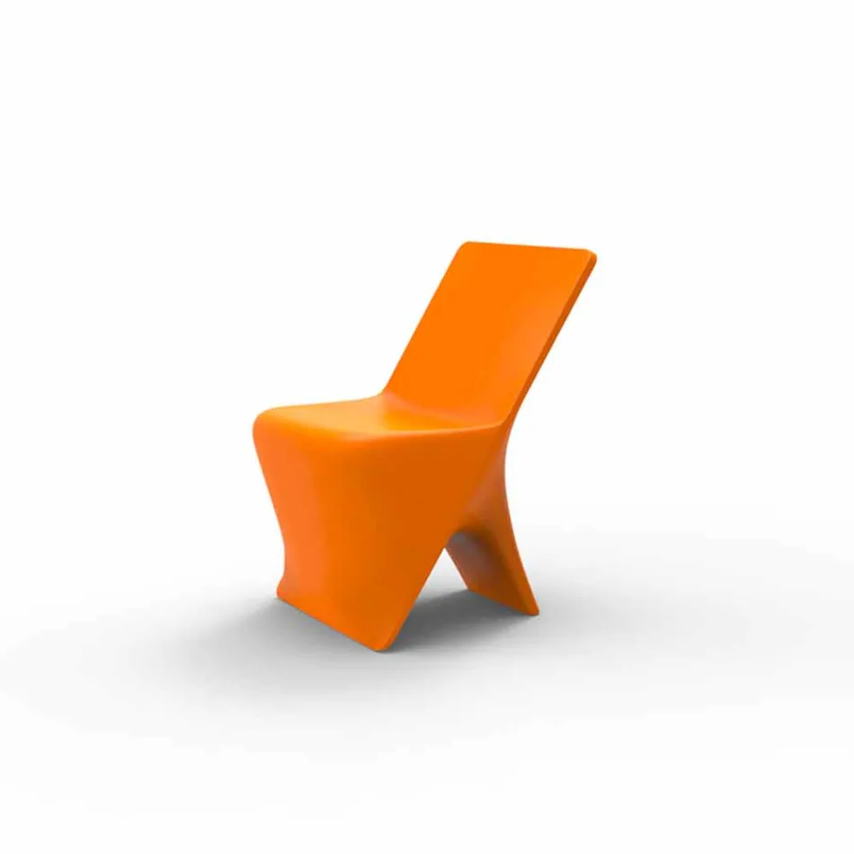 Sedia da giardino di design moderno Sloo by Vondom, in polietilene Viadurini