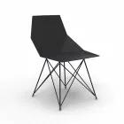 Sedia da giardino di design Vondom Faz in polipropilene e acciaio inox Viadurini