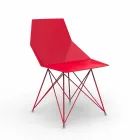 Sedia da giardino di design Vondom Faz in polipropilene e acciaio inox Viadurini