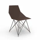 Sedia da giardino di design Vondom Faz in polipropilene e acciaio inox Viadurini