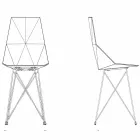 Sedia da giardino di design Vondom Faz in polipropilene e acciaio inox Viadurini