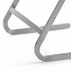 Sedia da Giardino Impilabile in Acciaio Design Moderno Made in Italy - Boston Viadurini